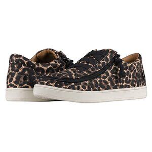 NEW Billy Footwear Women Sneaker Low Top Zip Up Leopard Adaptive Sz 7 M RY2499